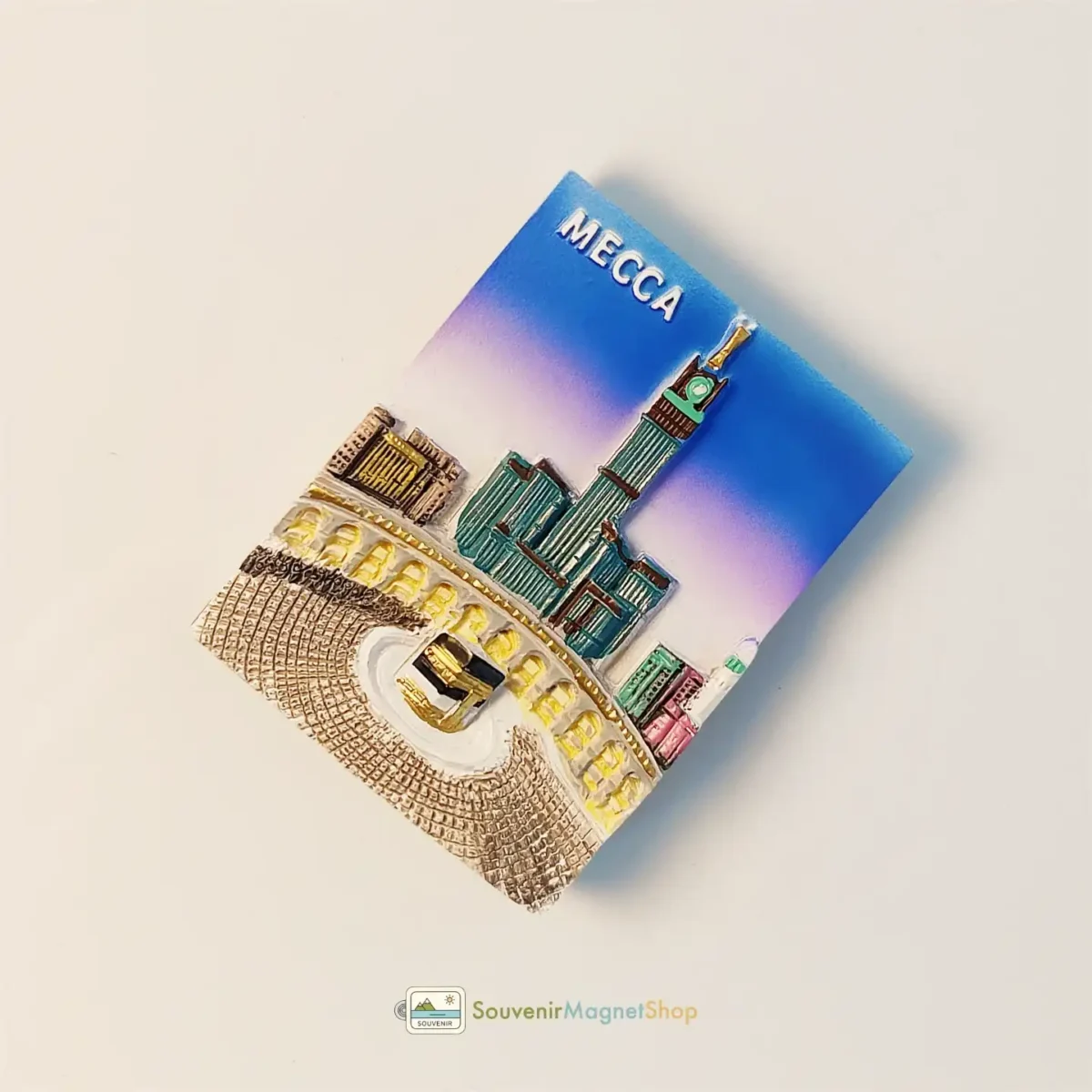 Saudi Arabia Mecca Grand Mosque fridge magnet right view