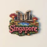 Singapore Marina Bay Sands fridge magnet front view