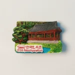 South Korea Korean Folk Village Wanhyangru fridge magnet front view.
