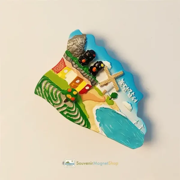 South Korea Suncheon Bay Ecological Park fridge magnet right side view.