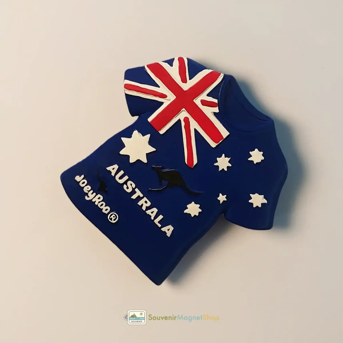 Australia flag T-shirt fridge magnet right view