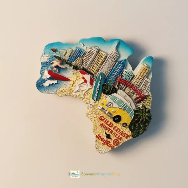 Australia Gold Coast Surfers Paradise fridge magnet right view