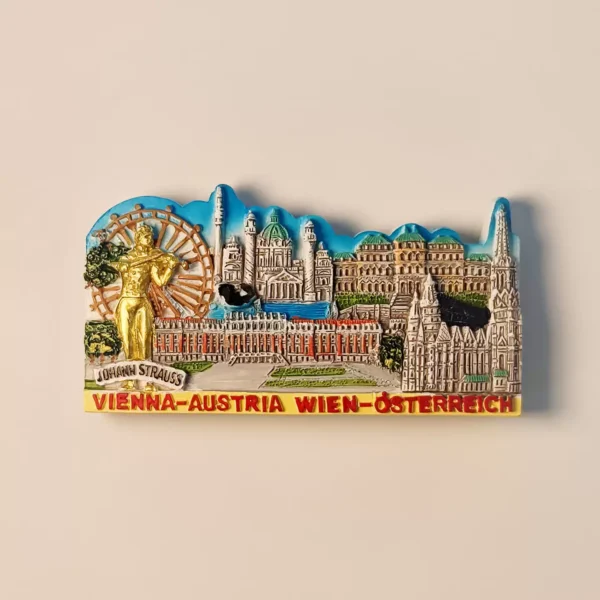 Austria Vienna landmark buildings fridge magnet front view