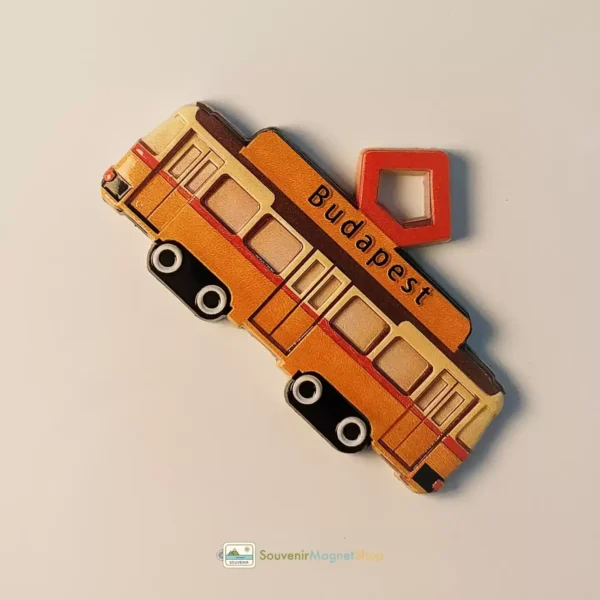 Budapest tram fridge magnet right view