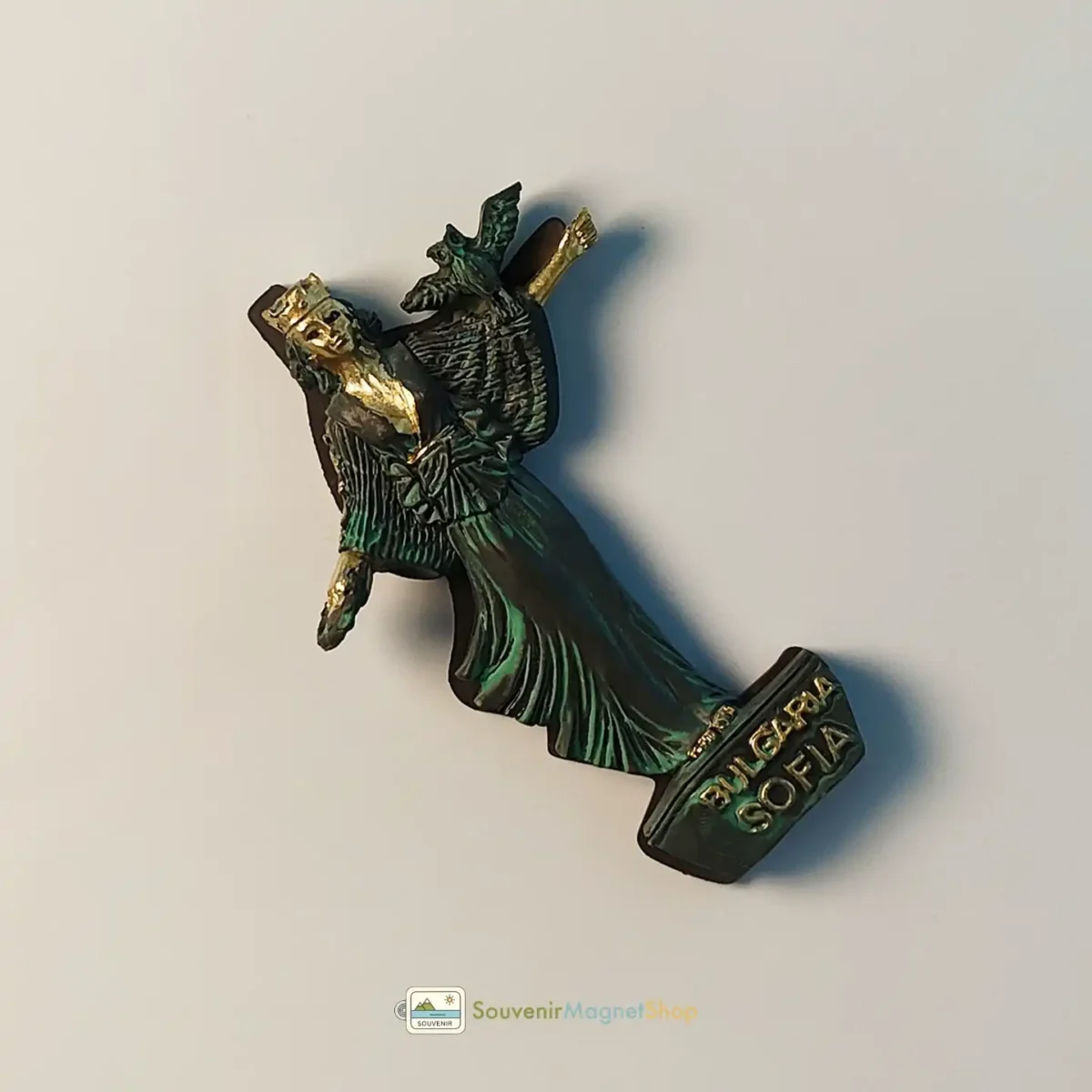 Bulgaria Sofia Saint Sofia Statue fridge magnet left view