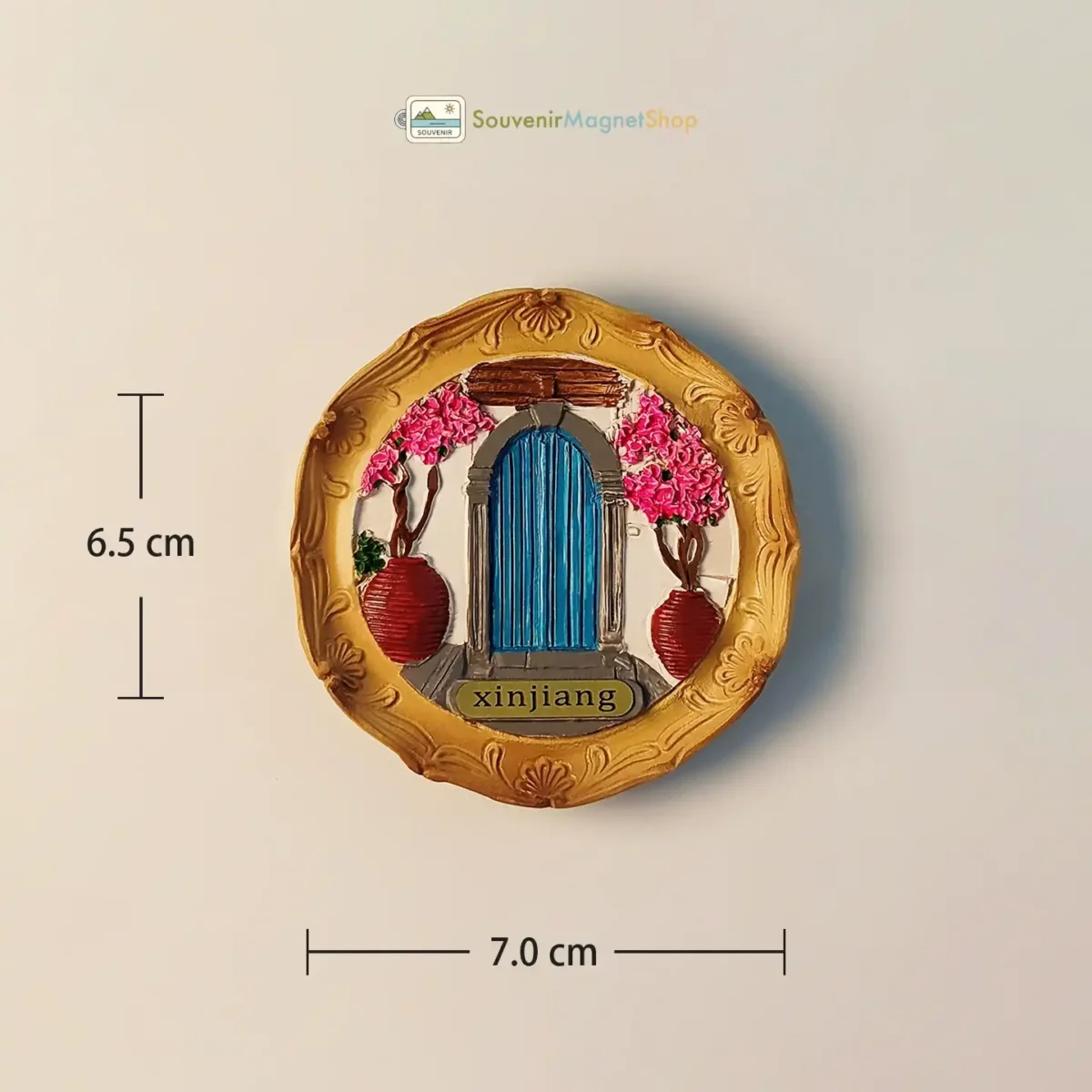 China Kashgar traditional house fridge magnet size view