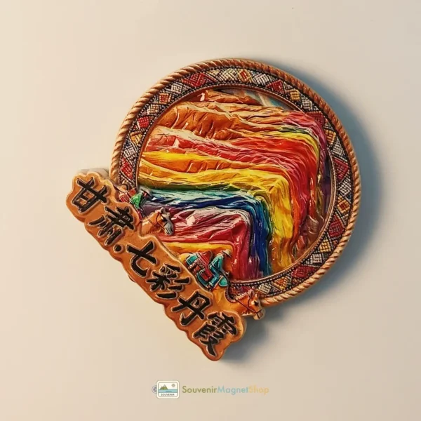 China Zhangye Colorful Danxia fridge magnet right view