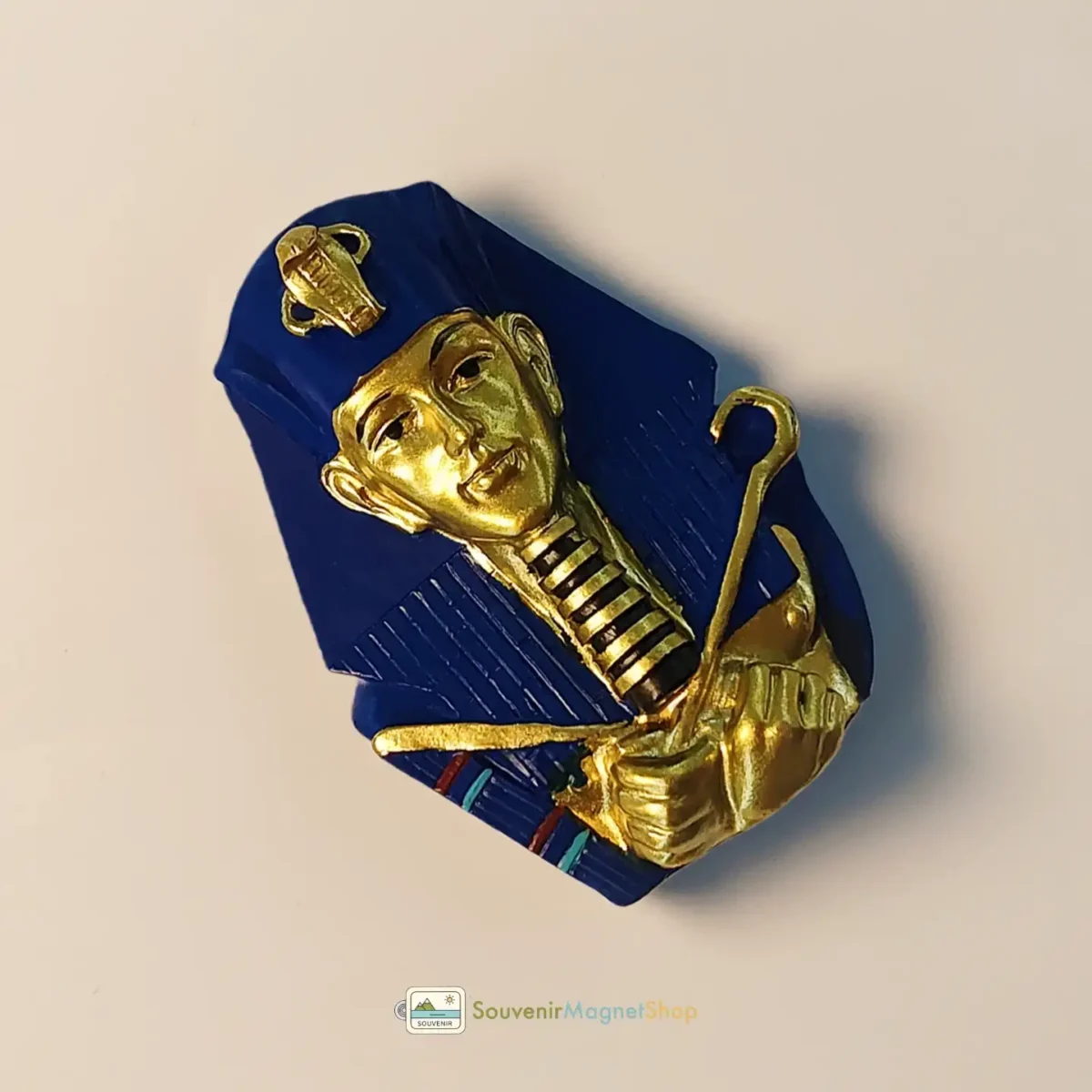 Egypt Pharaoh Tutankhamun fridge magnet left view
