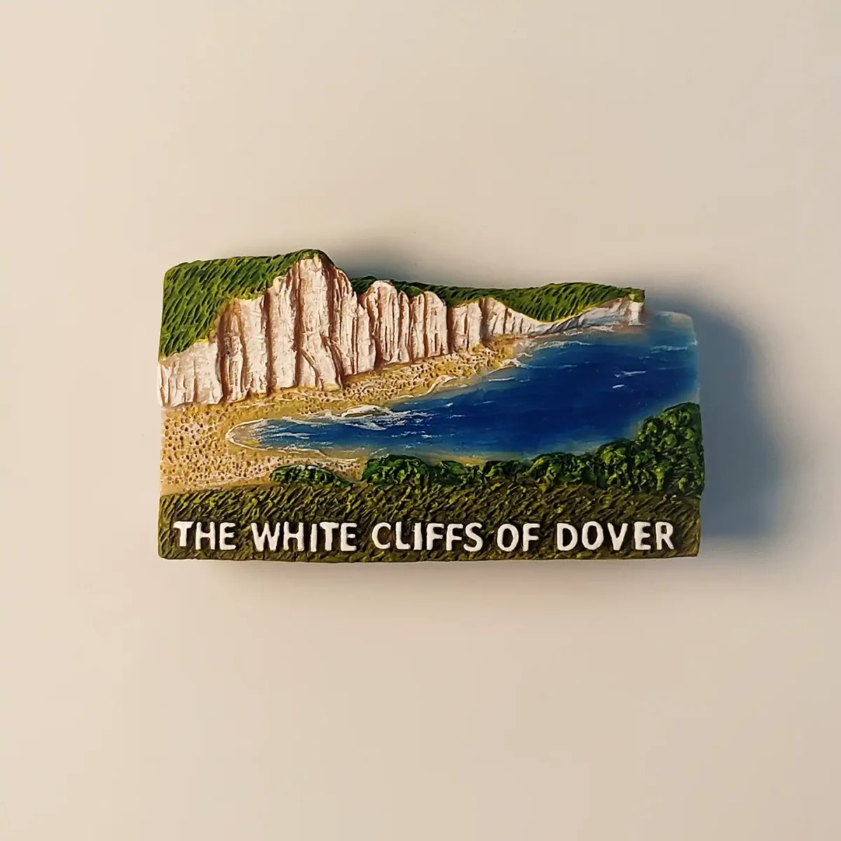 england-dover-white-cliffs-fridge-magnet-front England Dover White Cliffs fridge magnet front view