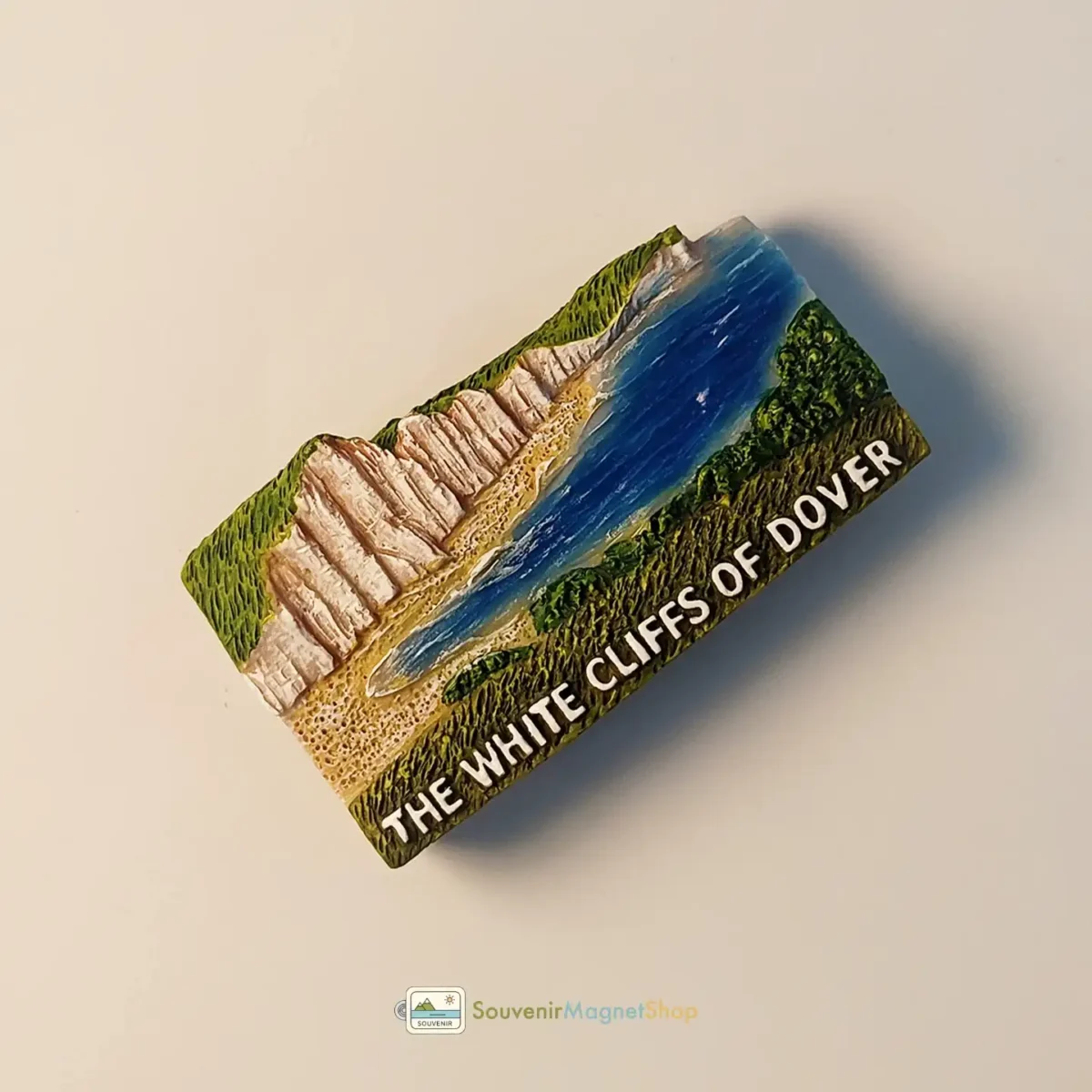 England Dover White Cliffs fridge magnet left view