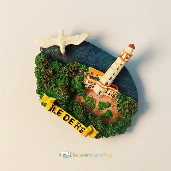 France Île de Ré lighthouse fridge magnet right view