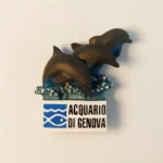 Genoa aquarium dolphin show fridge magnet front view