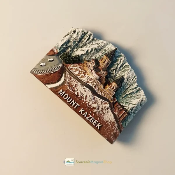 Georgia Mount Kazbek fridge magnet right view
