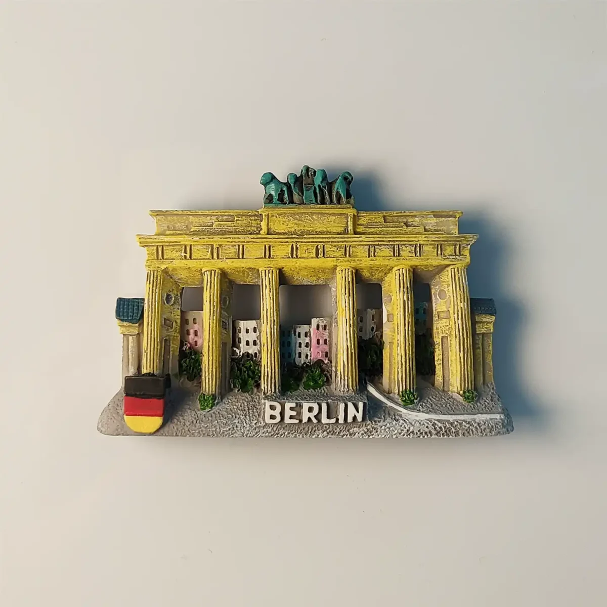 Germany Berlin Brandenburg Gate fridge magnet front view.