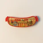 Germany Berlin Brandenburg Gate sausage fridge magnet front view
