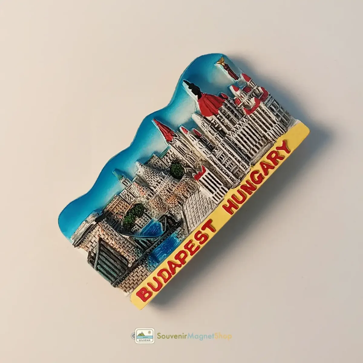 Hungary Budapest Chain Bridge Parliament Building fridge magnet left view