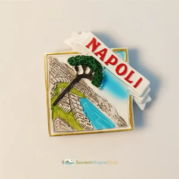Italy Naples Historic Site fridge magnet right view