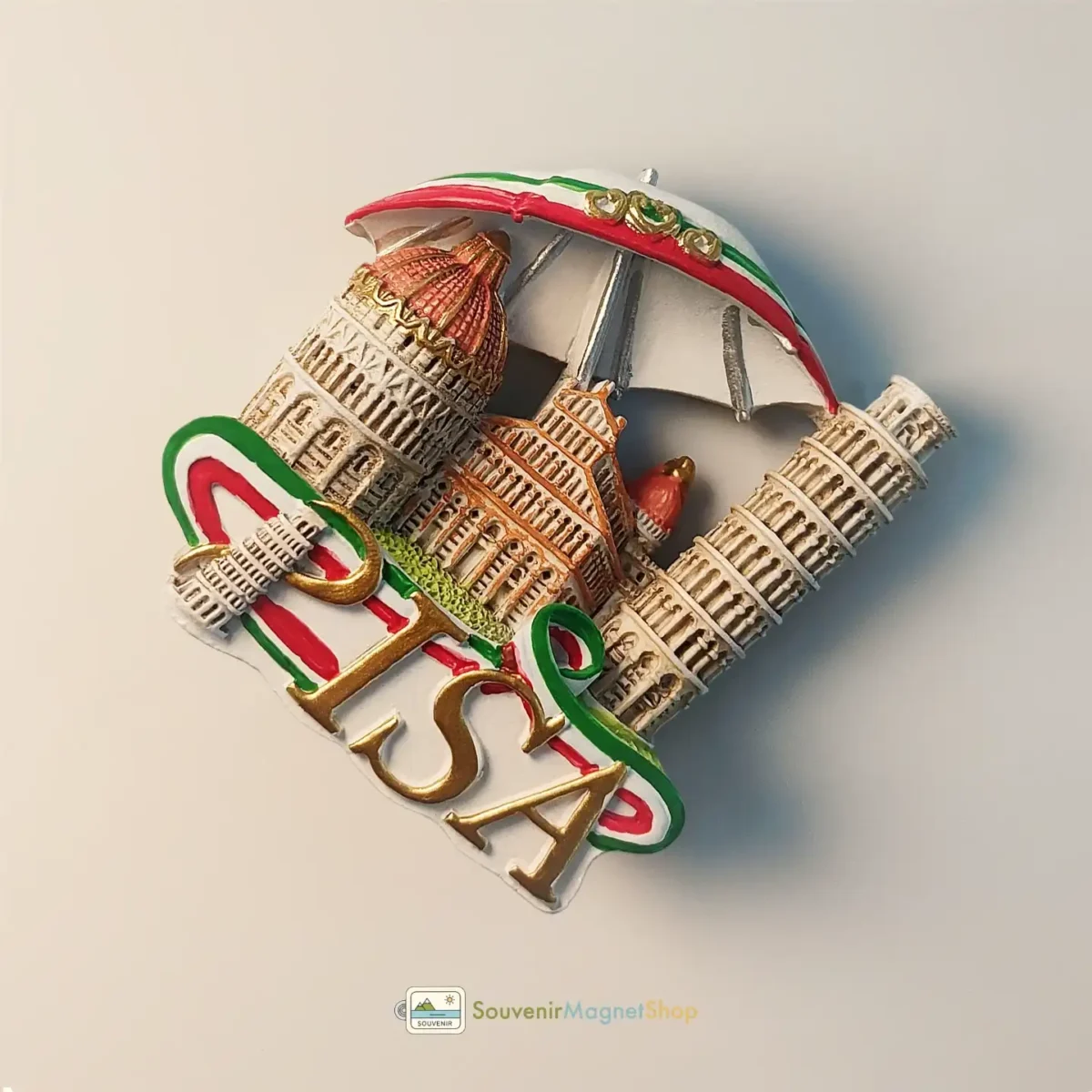 Italy Pisa Piazza dei Miracoli fridge magnet right view.