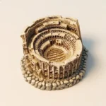 Italy Rome Colosseum decorative figurine front view