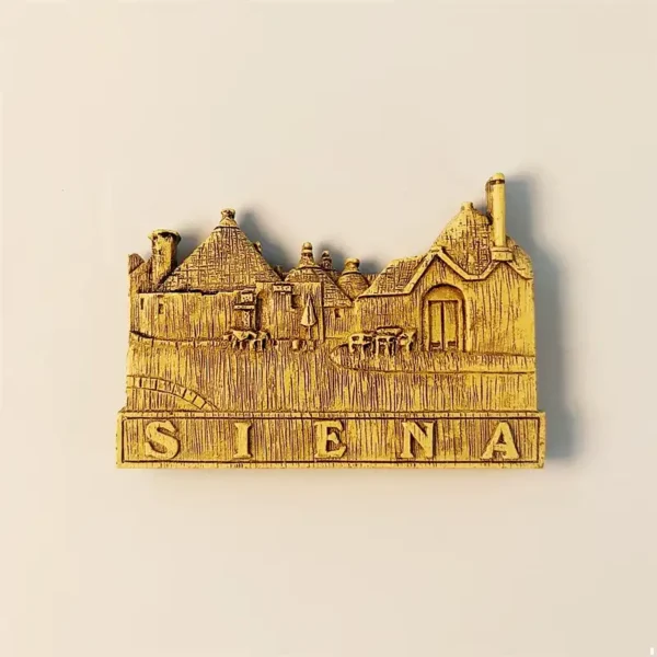 Italy Siena vintage architecture fridge magnet front view