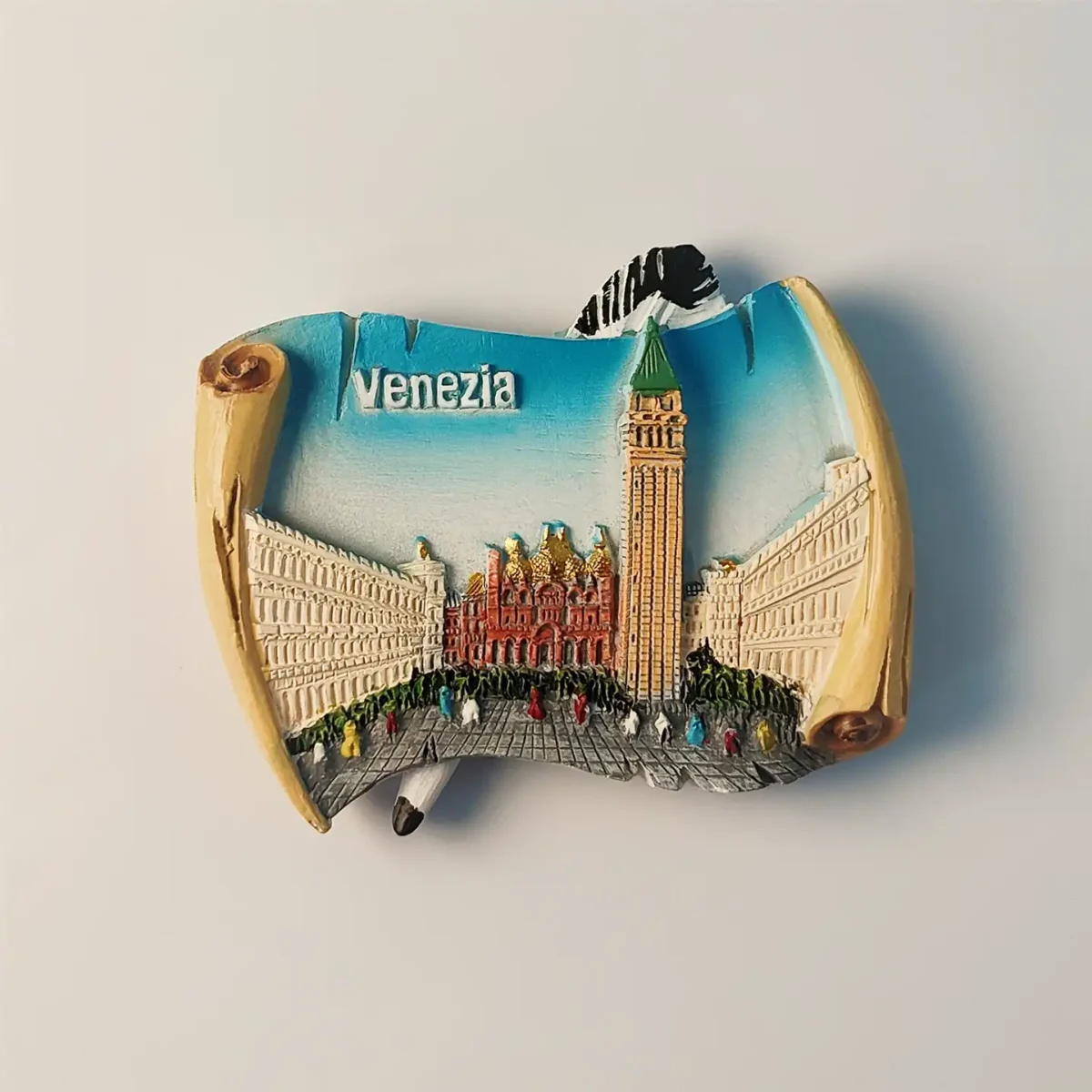 Italy Venice St. Mark's Square fridge magnet front view.