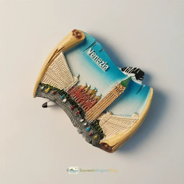 Italy Venice St. Mark's Square fridge magnet right view.