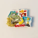 Japan Nagoya Castle TV Tower fridge magnet front view.