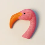 Kenya Lake Nakuru flamingo fridge magnet front view