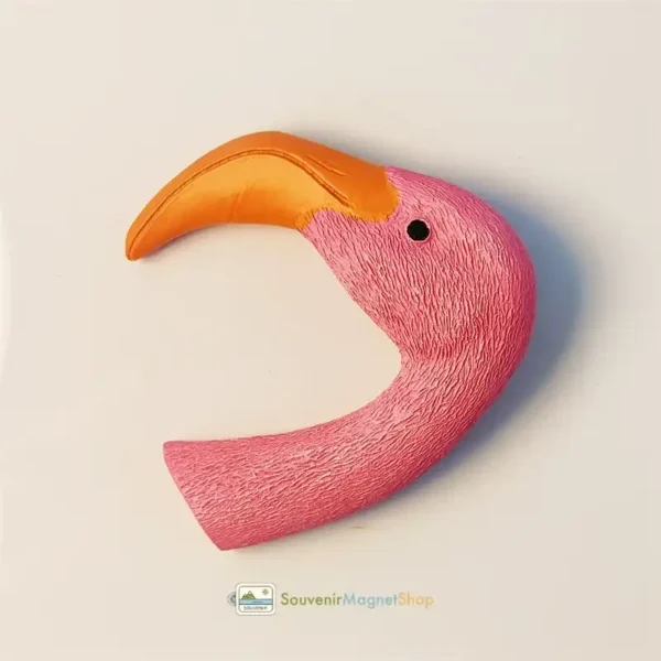 Kenya Lake Nakuru flamingo fridge magnet size dimensions view