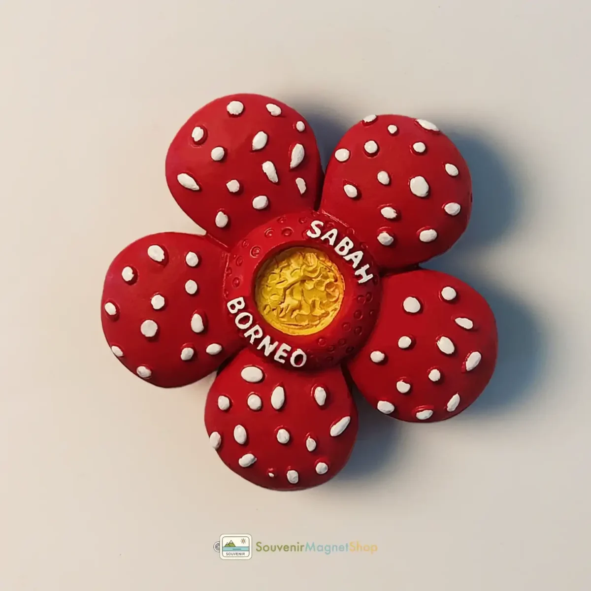 Malaysia Sabah Borneo Rafflesia flower fridge magnet right view