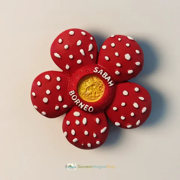 Malaysia Sabah Borneo Rafflesia flower fridge magnet right view