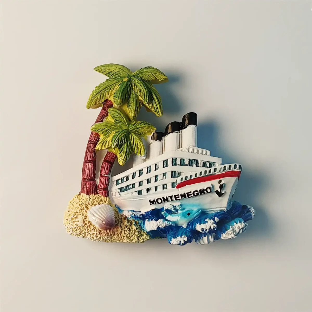 Montenegro cruise ship fridge magnet front view.