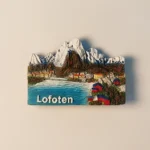 Norway Lofoten fishing village fridge magnet front view