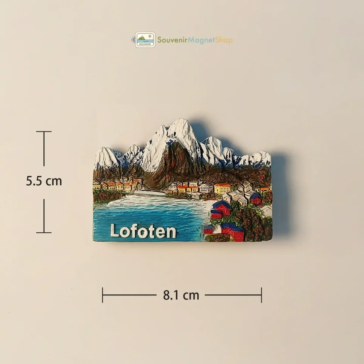 Norway Lofoten fishing village fridge magnet size dimensions