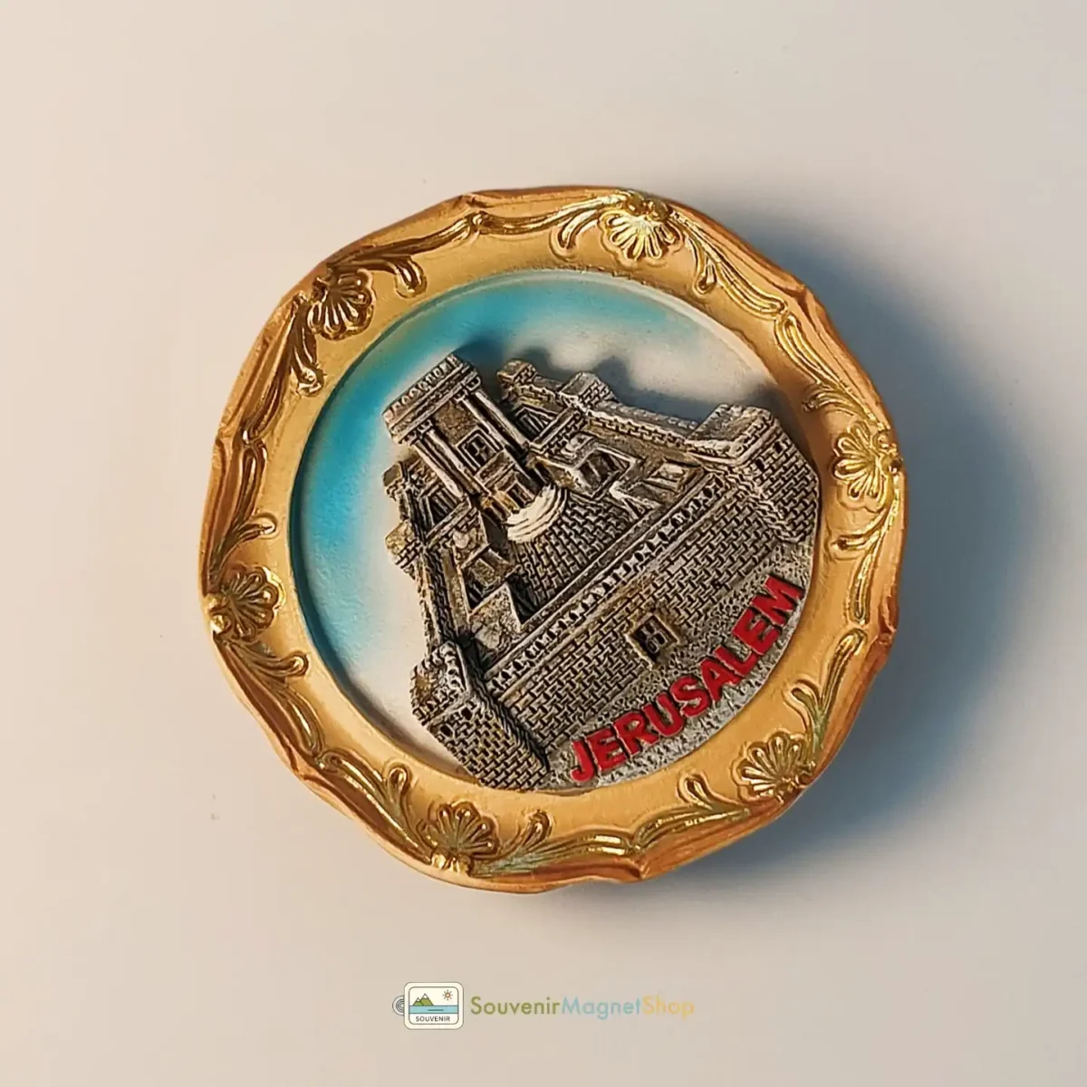 Palestine Jerusalem Landmark Architecture fridge magnet angled left view