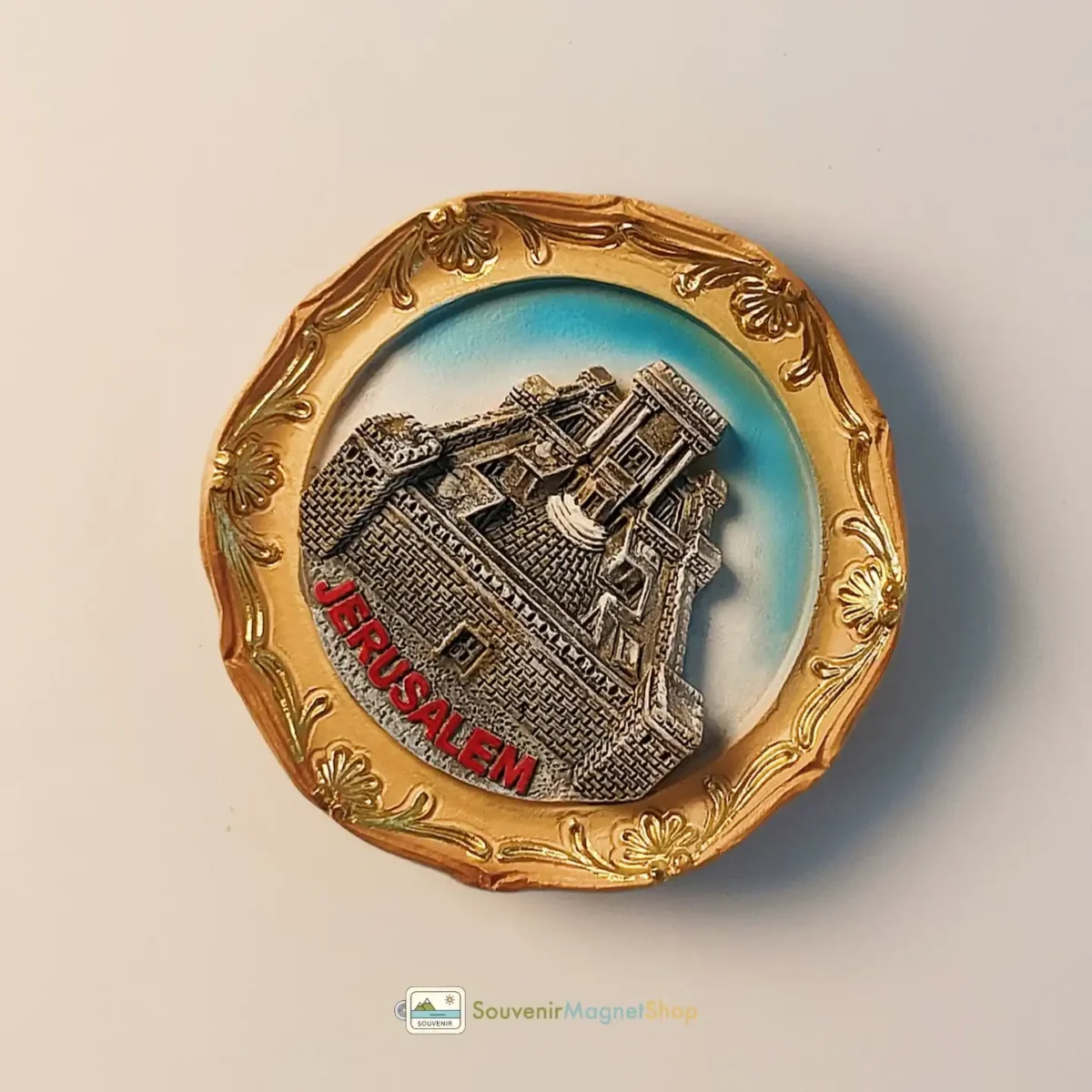 Palestine Jerusalem Landmark Architecture fridge magnet angled right view