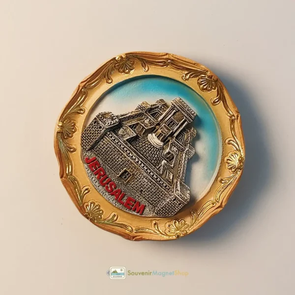 Palestine Jerusalem Landmark Architecture fridge magnet angled right view