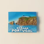 Portugal Nazaré coastal cliffside fridge magnet front view
