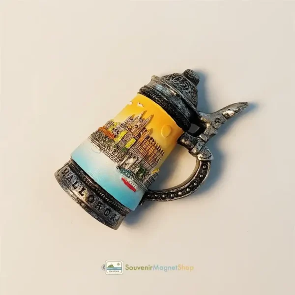 Spain Mallorca Island stein fridge magnet right view