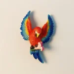 Spain Tenerife Macaw fridge magnet front view