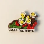 Spain Valle del Jerte cherry blossom fridge magnet front view