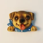 United Kingdom bulldog head fridge magnet front view