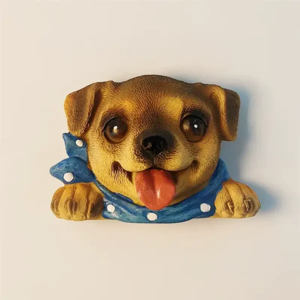 United Kingdom bulldog head fridge magnet front view