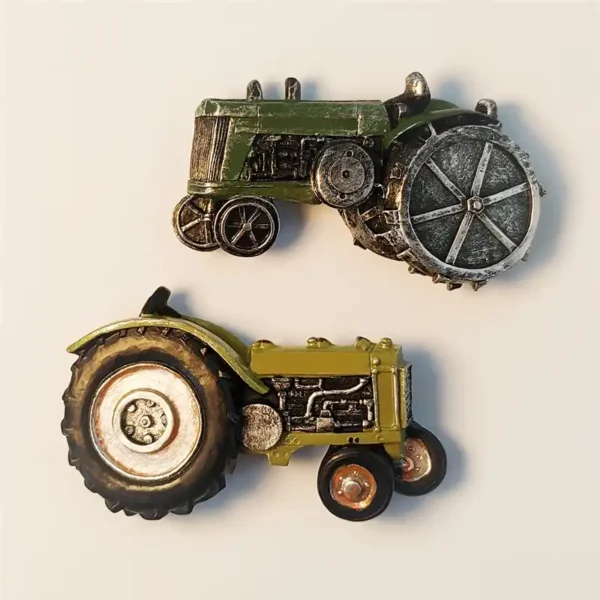 USA farm tractor fridge magnet front view