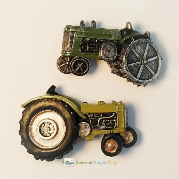 USA farm tractor fridge magnet right view