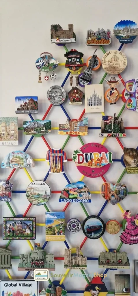 Wooden stand for organized magnet display