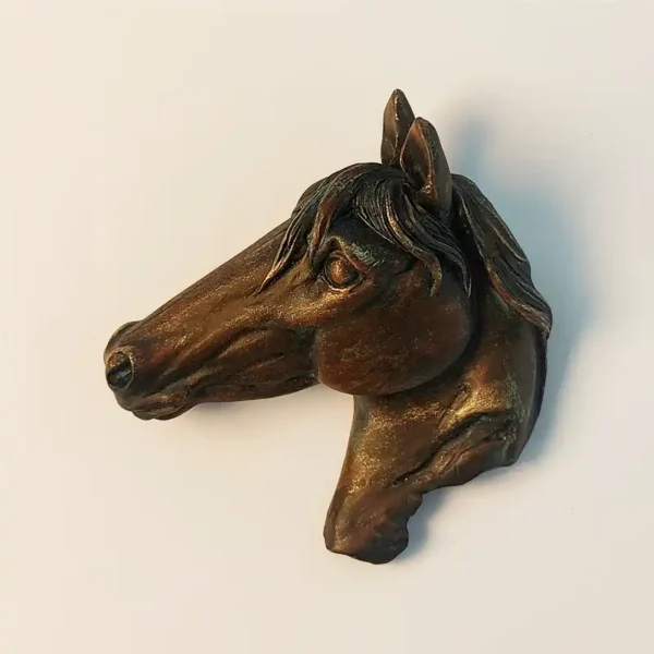 Athens Classical Horse Head 3D fridge magnet front view - Premium travel souvenir