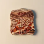 China Xinjiang Kanas Snow Village fridge magnet front view