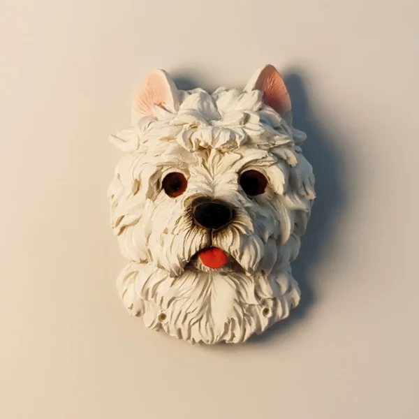 England West Highland White Terrier fridge magnet front view