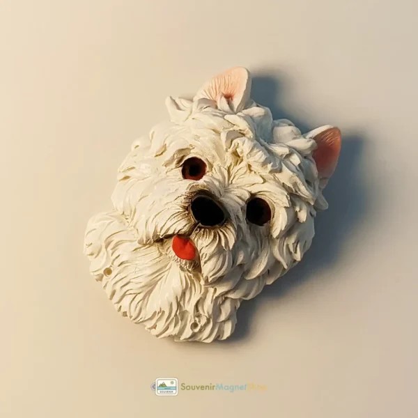 England West Highland White Terrier fridge magnet right view